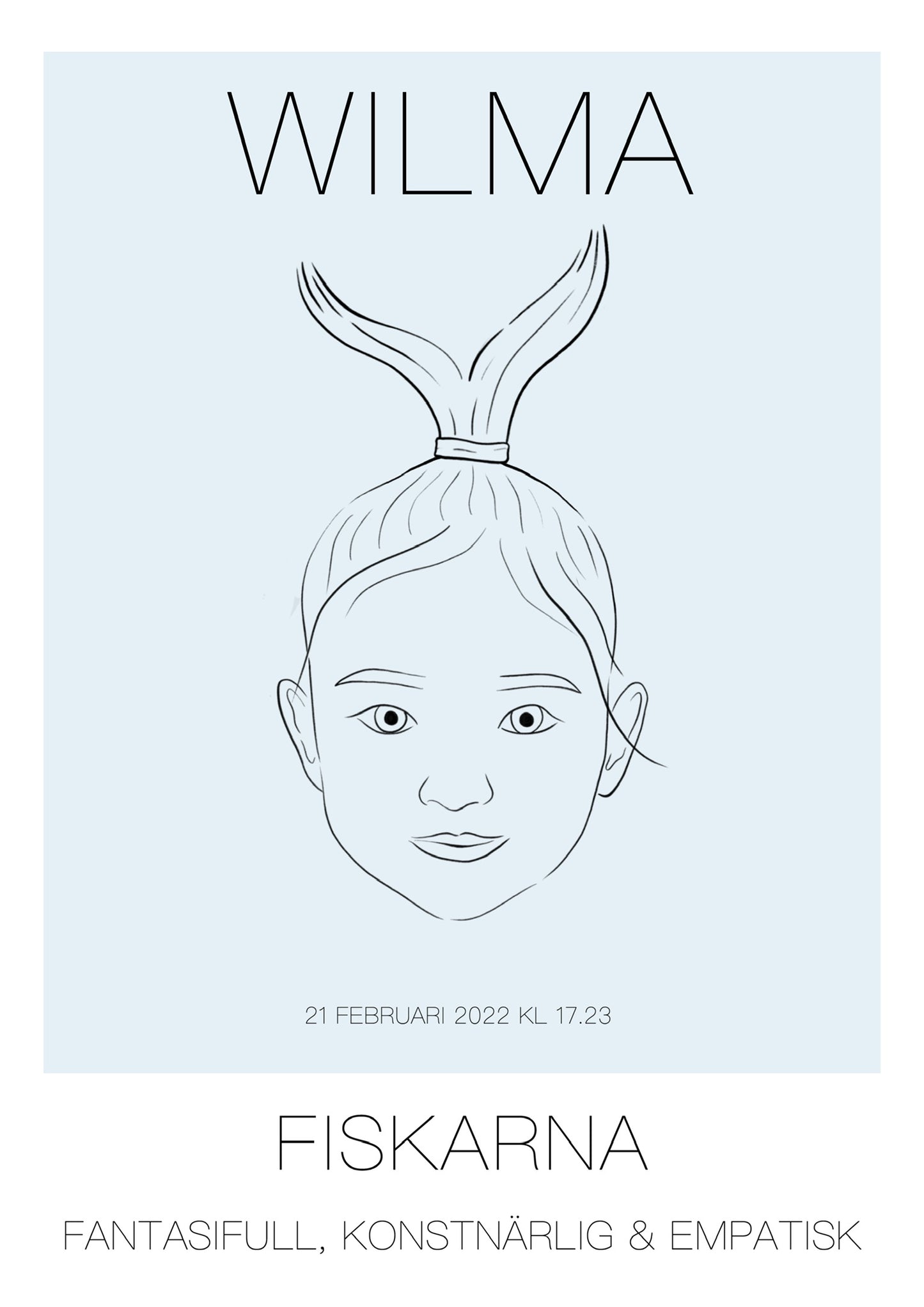 Poster Fiskarna Tjej