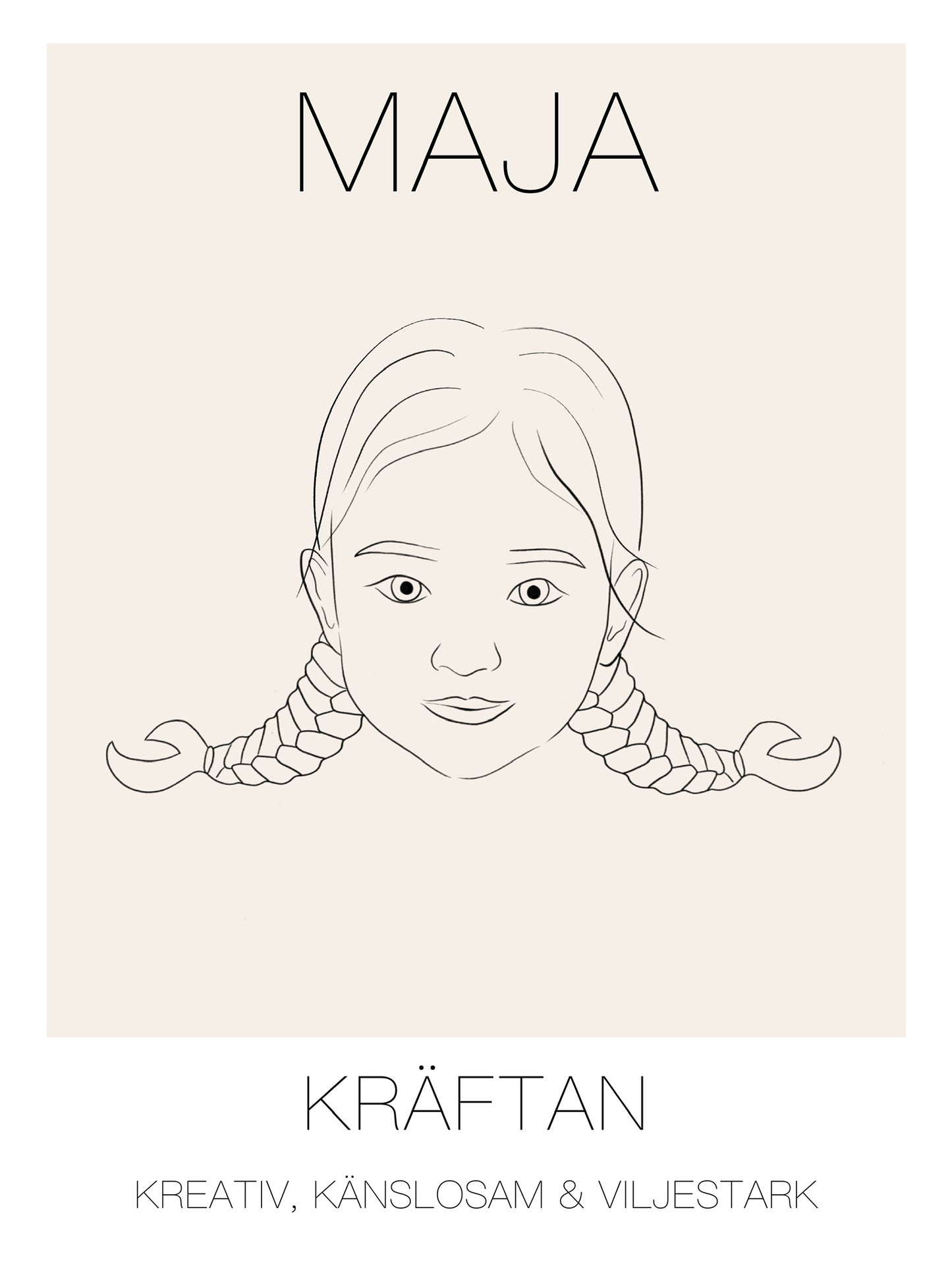 Poster Kräftan Tjej