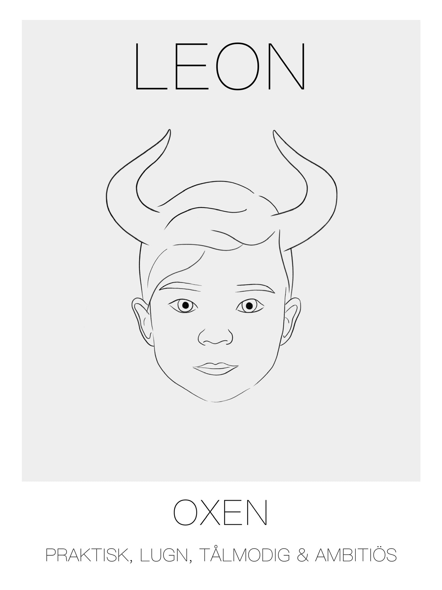 Poster Oxen Kille