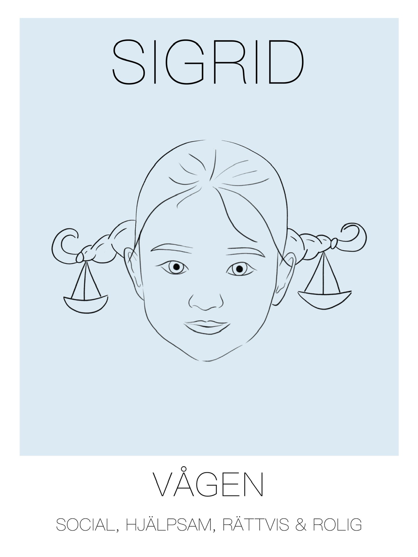 Poster Vågen Tjej