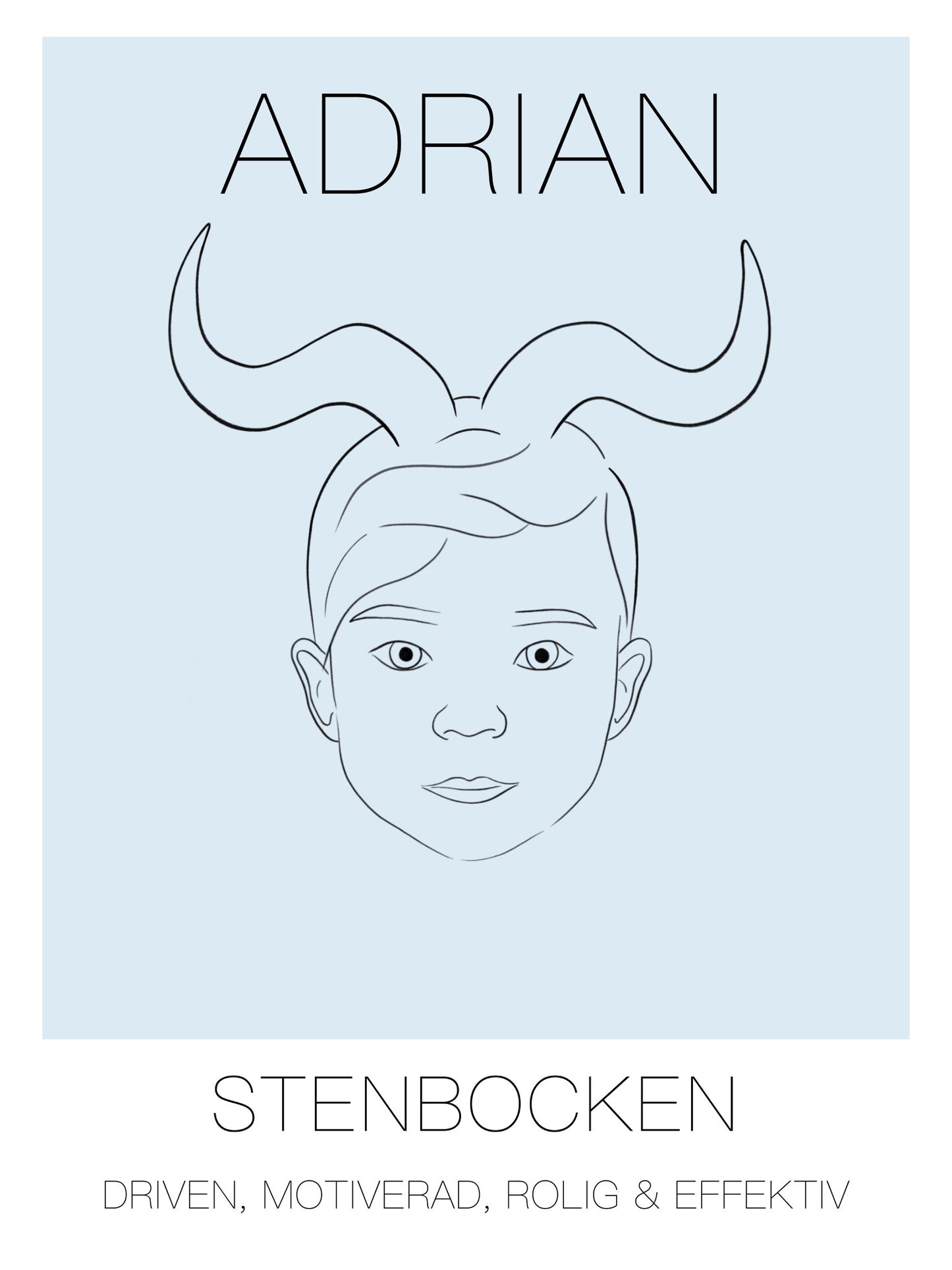 Poster Stenbocken Kille