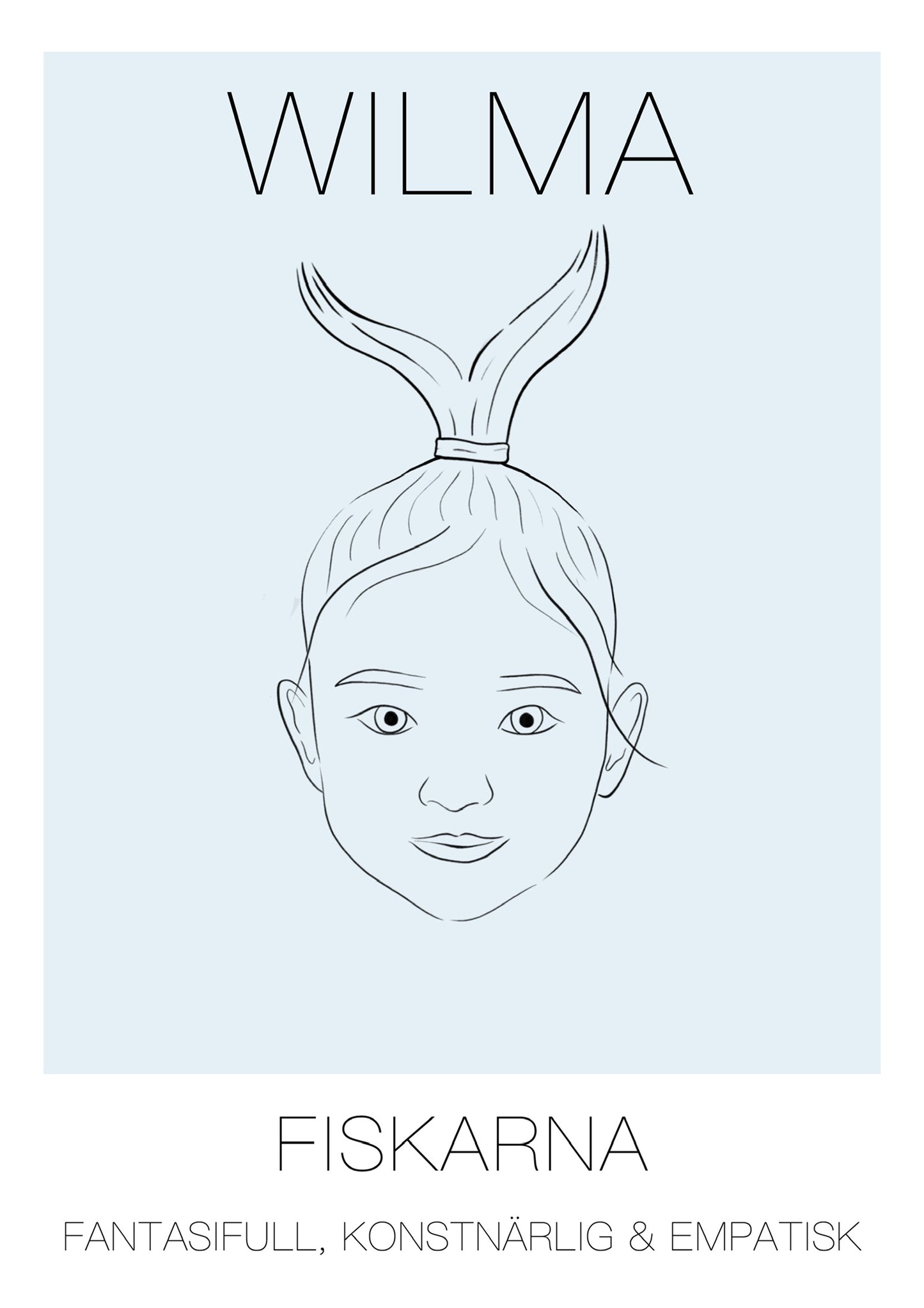 Poster Fiskarna Tjej