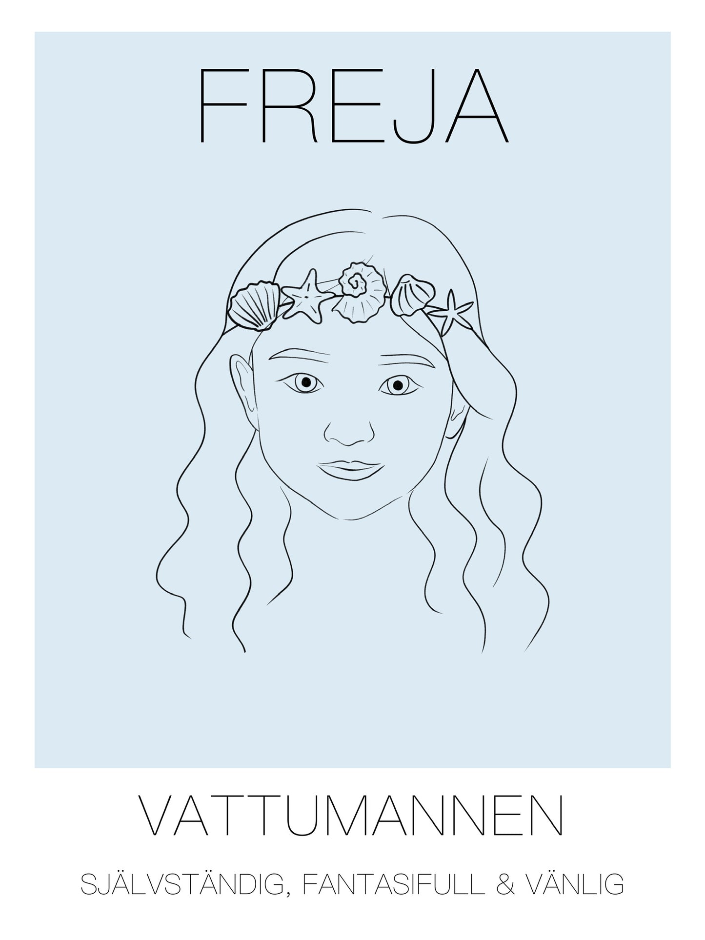 Poster Vattumannen Tjej