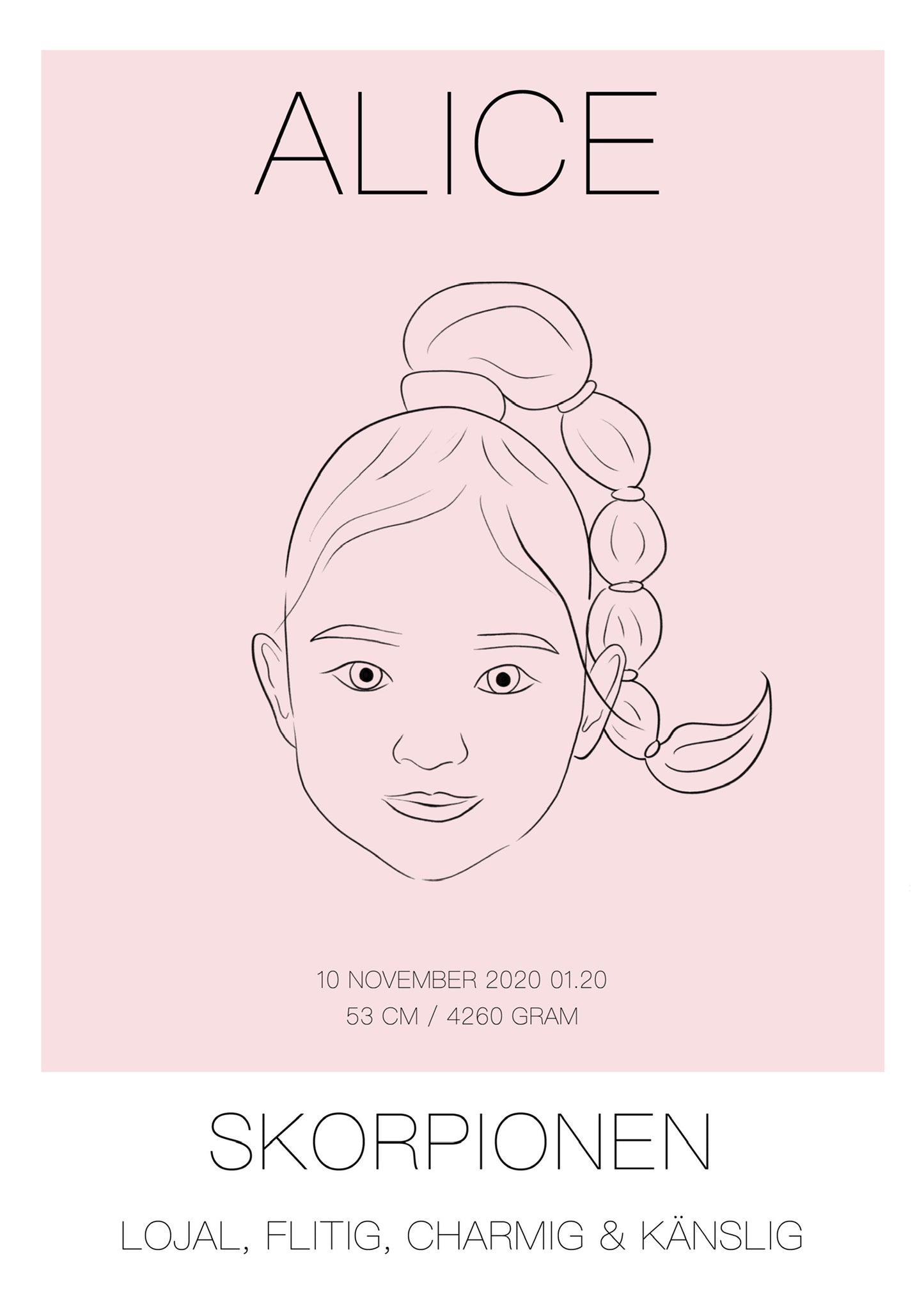 Poster Skorpionen Tjej