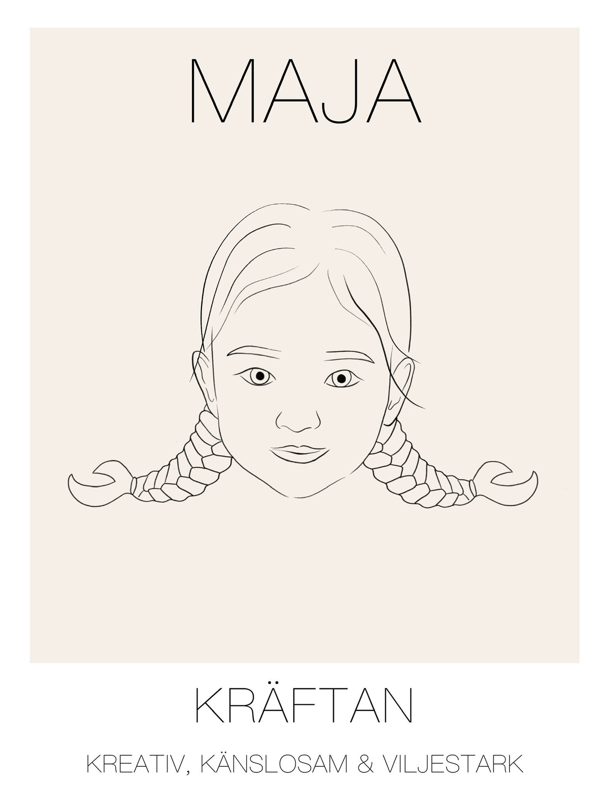 Poster Kräftan Tjej