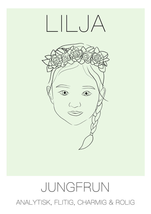 Poster Jungfrun Tjej