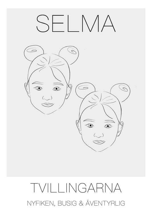 Poster Tvillingarna Tjej