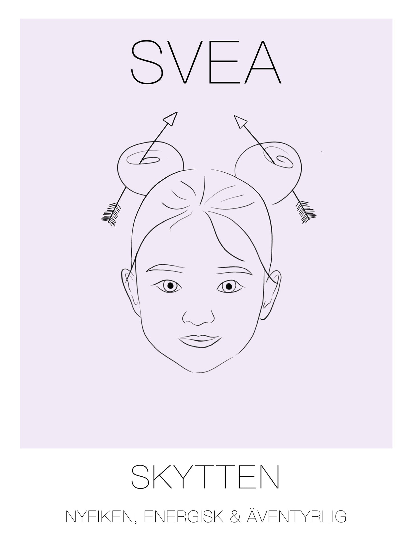 Poster Skytten Tjej