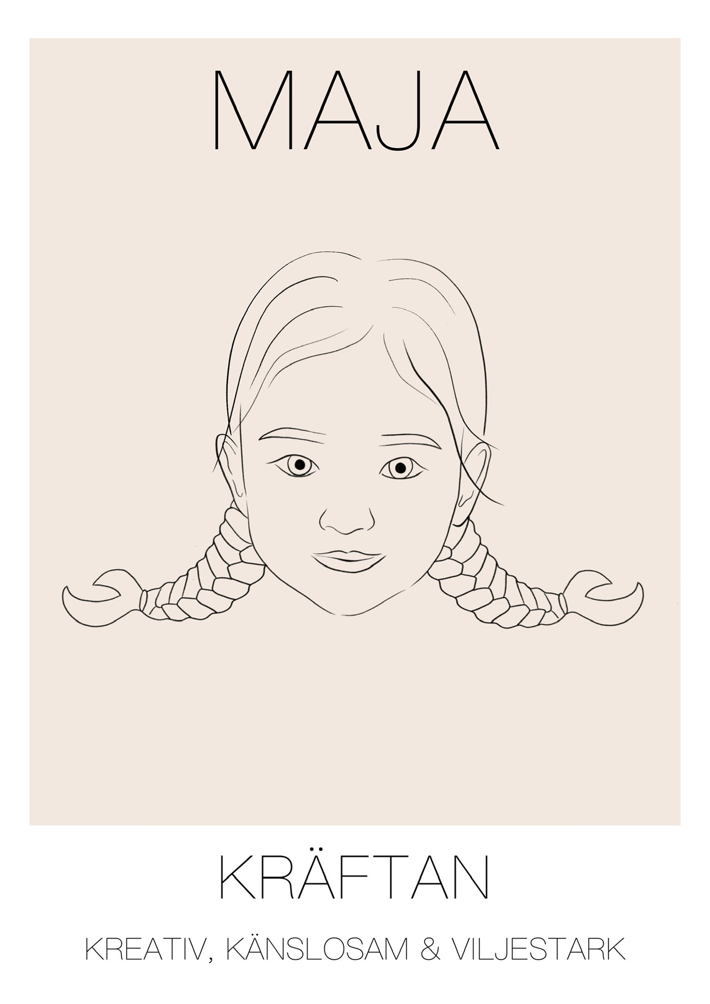 Poster Kräftan Tjej