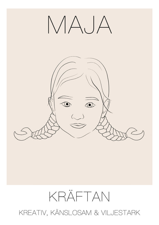 Poster Kräftan Tjej