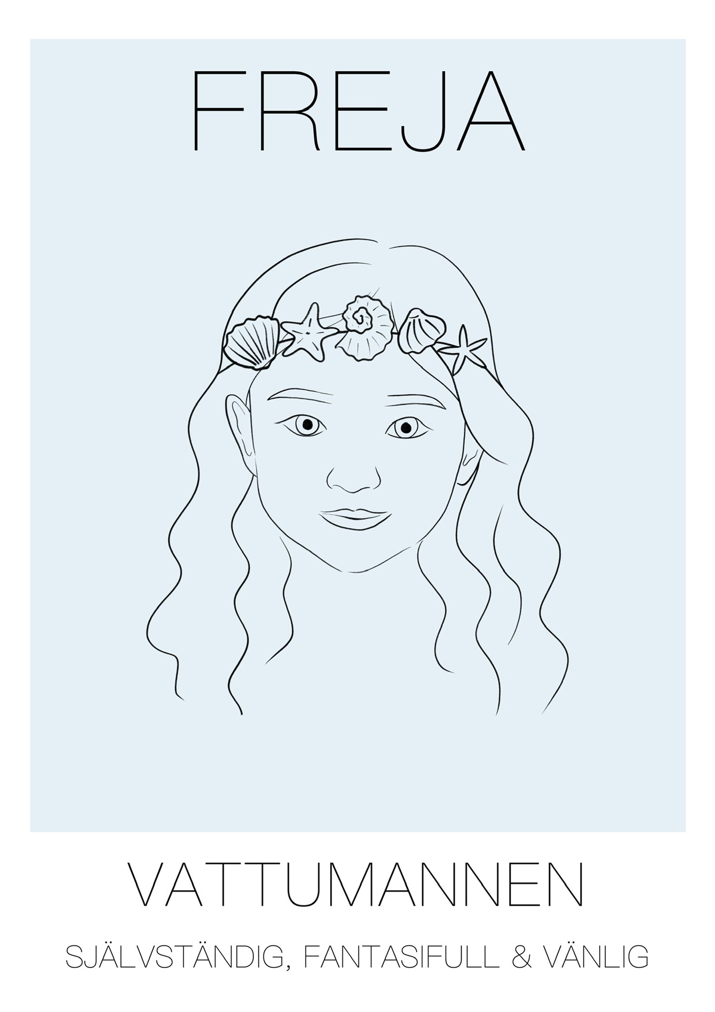 Poster Vattumannen Tjej