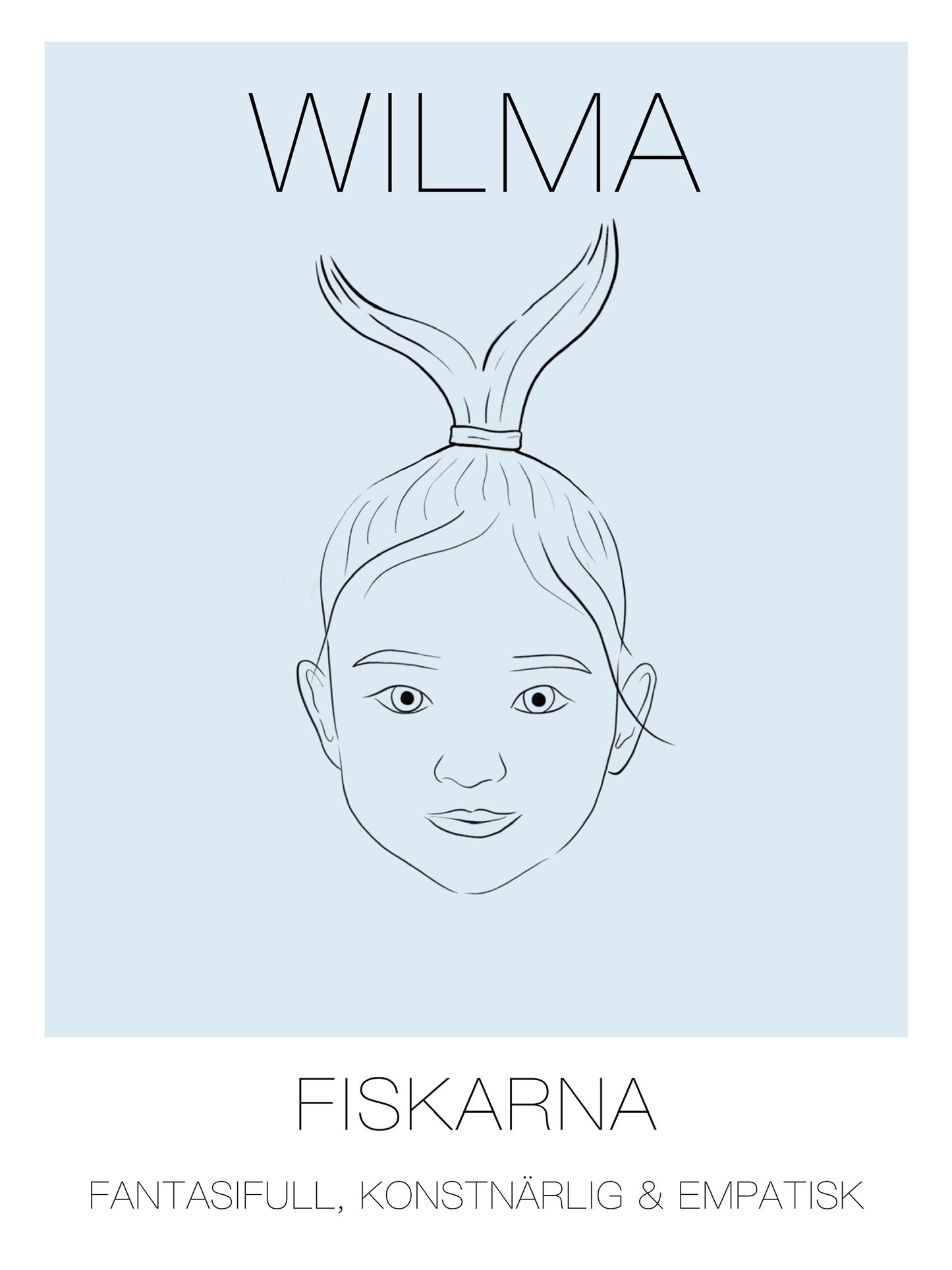 Poster Fiskarna Tjej