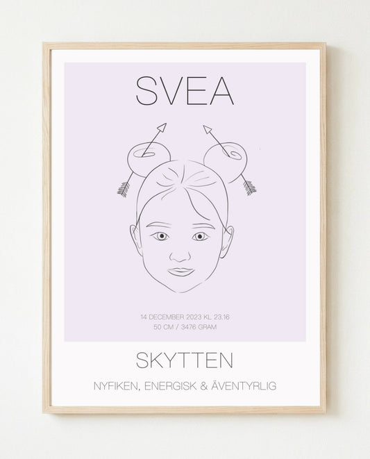 Poster Skytten Tjej